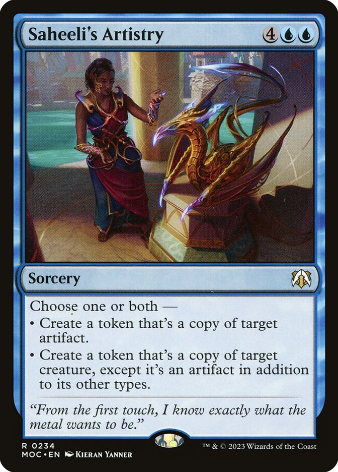 Saheeli's Artistry 234/444 (Commander: March of the Machine)  | Good Games Morley