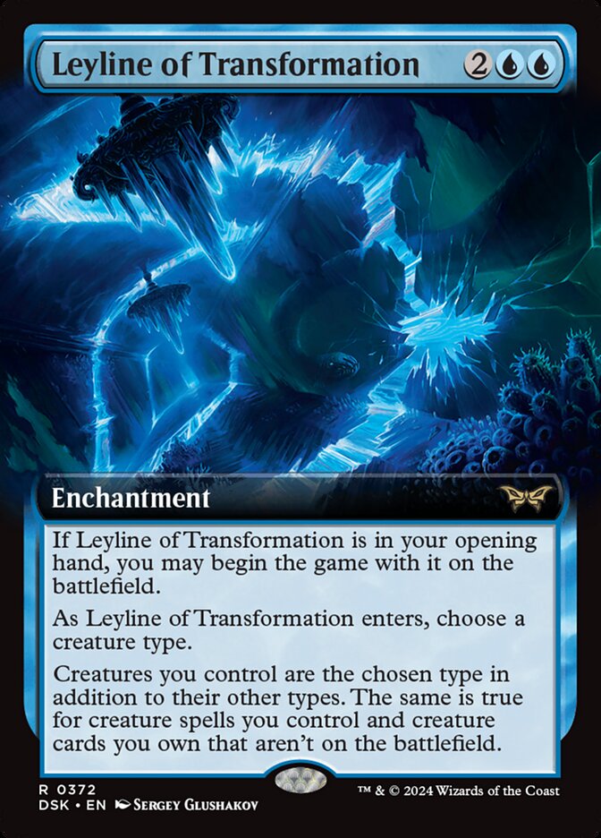 Leyline of Transformation 372 (Duskmourn: House of Horror)  - Extended Art | Good Games Morley