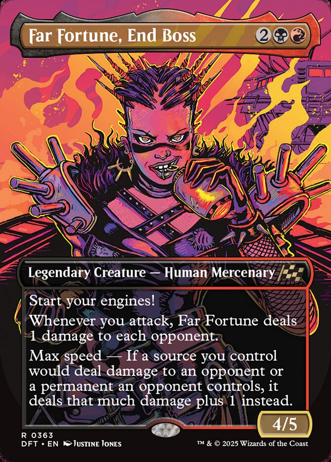 Far Fortune, End Boss 363/291 (Aetherdrift)  - Borderless Foil | Good Games Morley