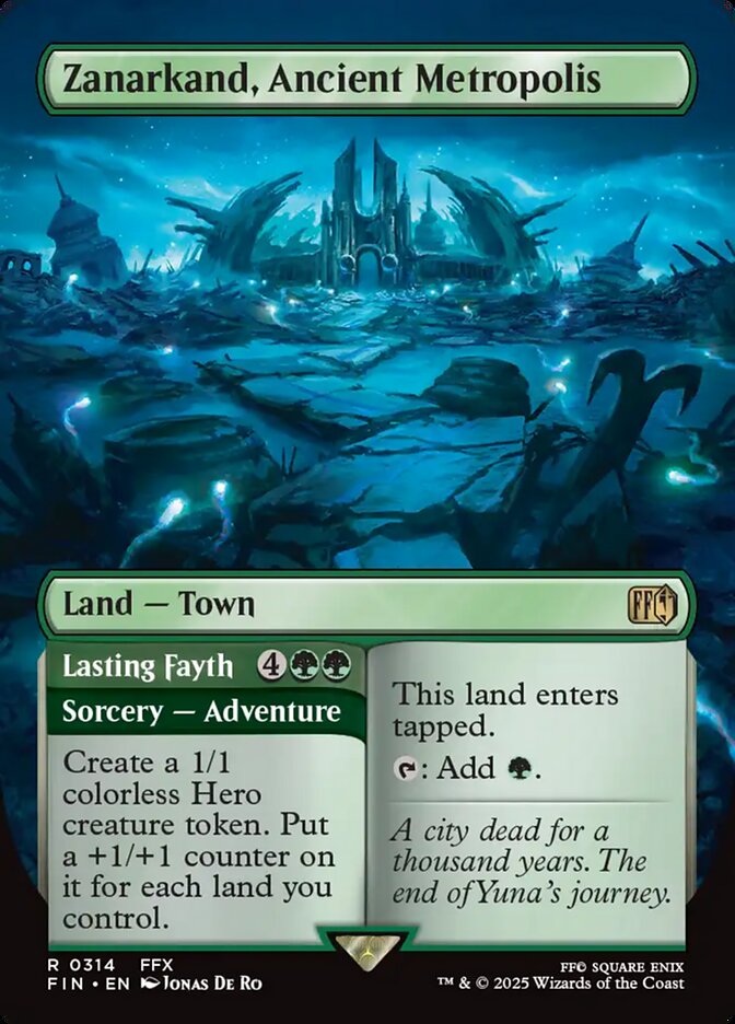 Zanarkand, Ancient Metropolis // Lasting Fayth 314 (FINAL FANTASY)  - Borderless Foil | Good Games Morley