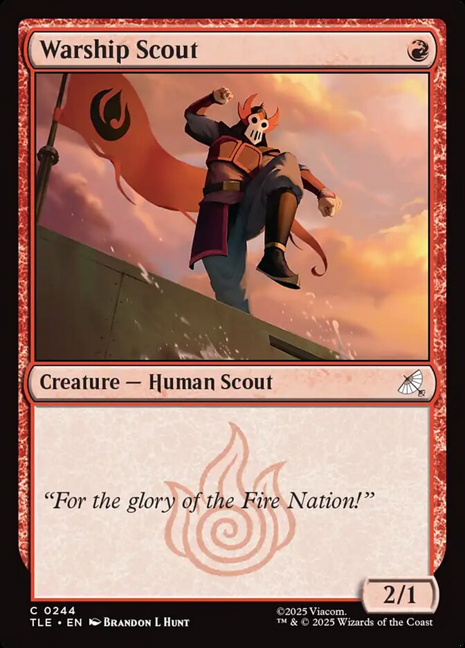 Warship Scout 244/317 (Avatar: The Last Airbender: Eternal-Legal)  - Foil | Good Games Morley