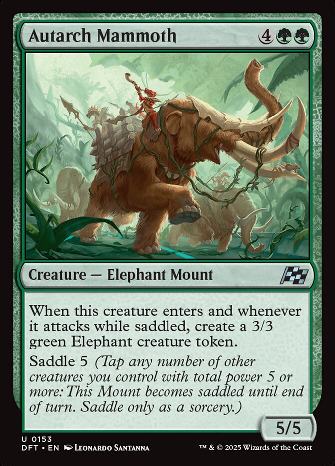 Autarch Mammoth 153/291 (Aetherdrift)  - Foil | Good Games Morley