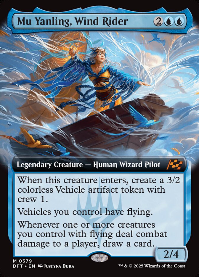 Mu Yanling, Wind Rider 379/291 (Aetherdrift)  - Extended Art | Good Games Morley