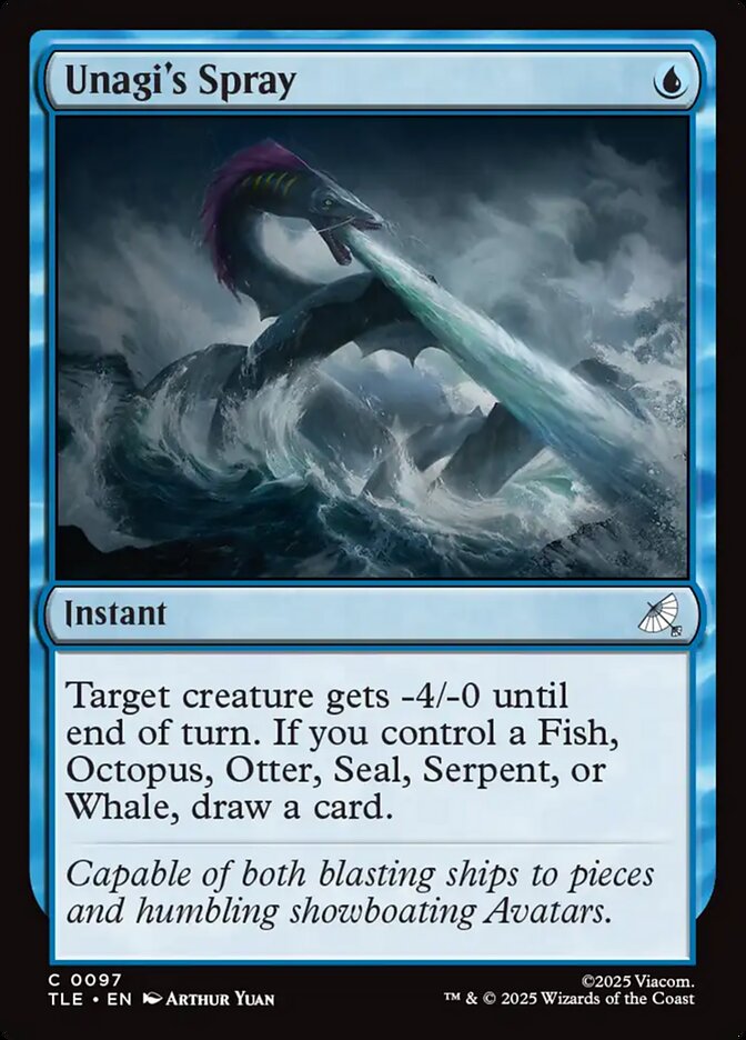 Unagi's Spray 97/317 (Avatar: The Last Airbender: Eternal-Legal)  - Foil | Good Games Morley