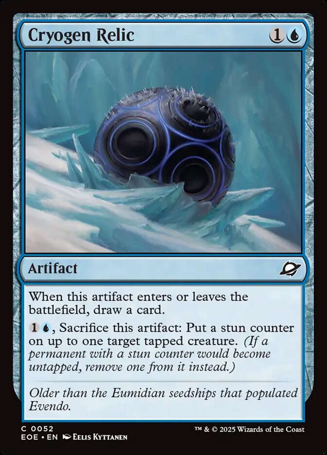 Cryogen Relic 52 (Edge of Eternities)  - Foil | Good Games Morley
