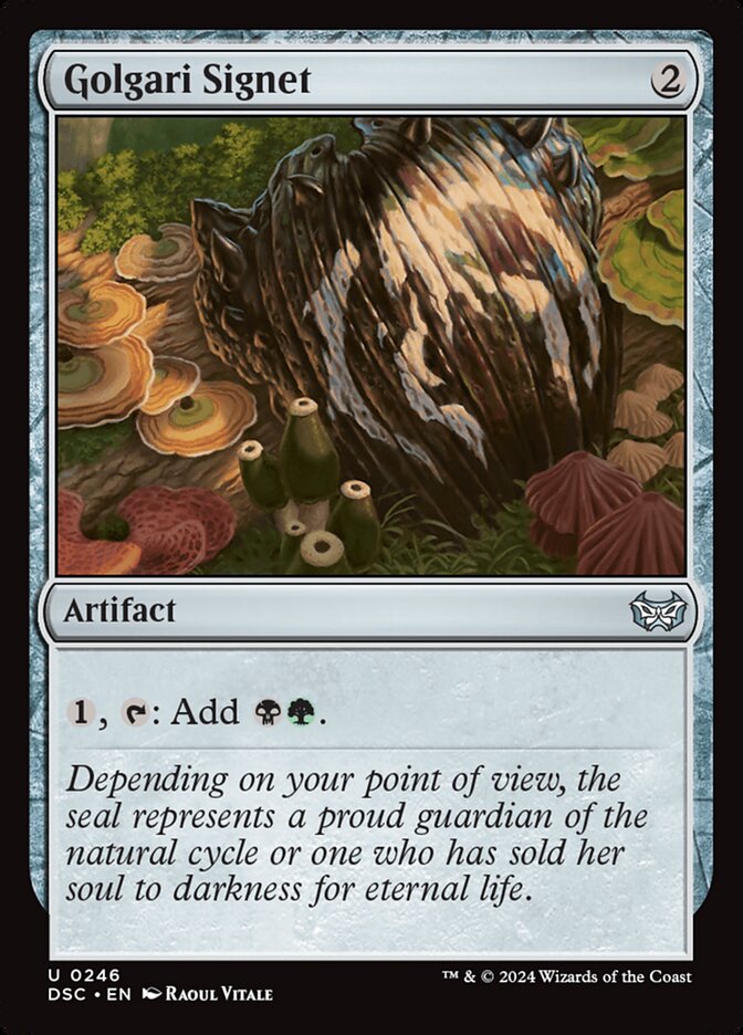 Golgari Signet 246 (Commander: Duskmourn: House of Horror)  | Good Games Morley