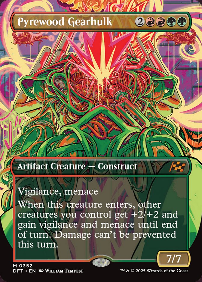 Pyrewood Gearhulk 352 (Aetherdrift)  - Borderless Foil | Good Games Morley