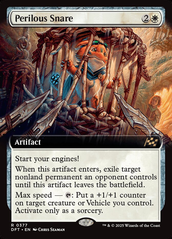Perilous Snare 377/291 (Aetherdrift)  - Extended Art | Good Games Morley