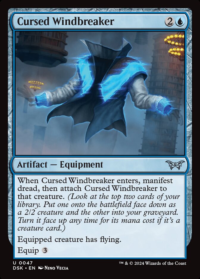 Cursed Windbreaker 47/286 (Duskmourn: House of Horror)  | Good Games Morley