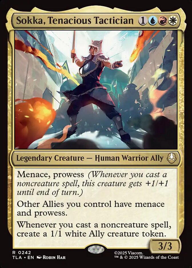 Sokka, Tenacious Tactician 242 (Avatar: The Last Airbender)  - Foil | Good Games Morley