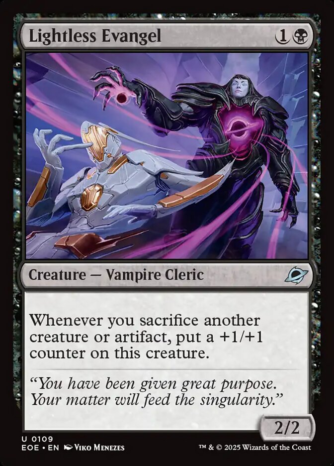 Lightless Evangel 109/276 (Edge of Eternities)  - Foil | Good Games Morley
