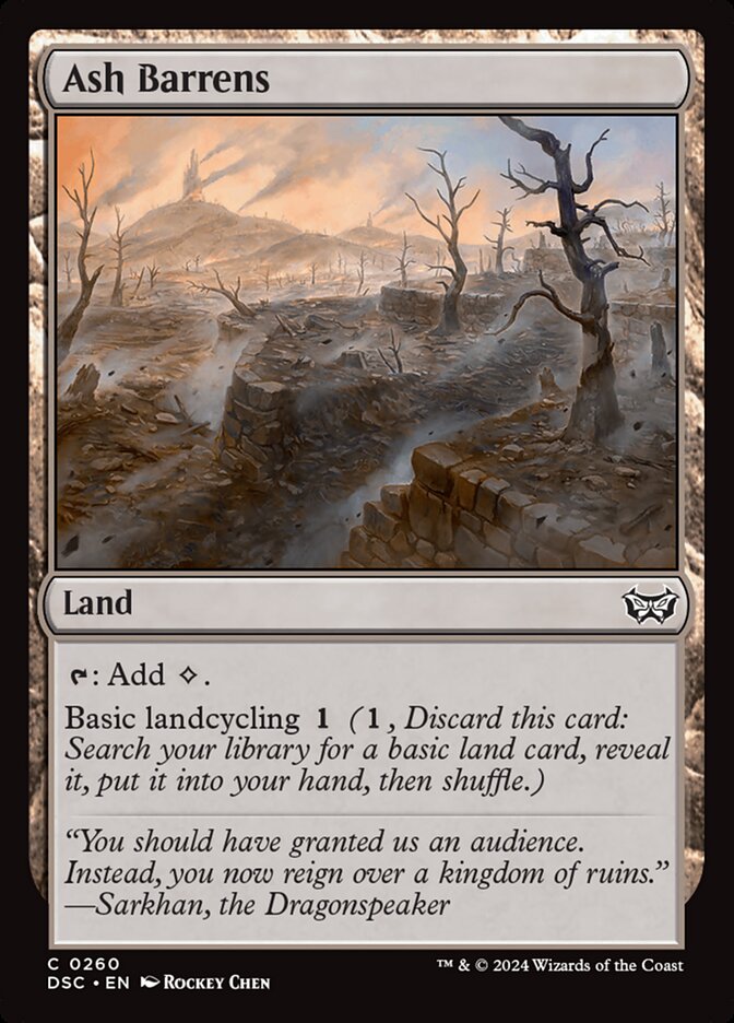 Ash Barrens 260 (Commander: Duskmourn: House of Horror)  | Good Games Morley