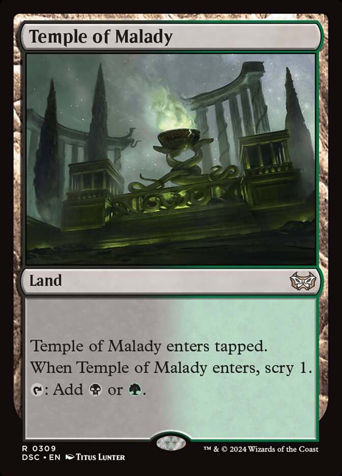 Temple of Malady 309 (Commander: Duskmourn: House of Horror)  | Good Games Morley