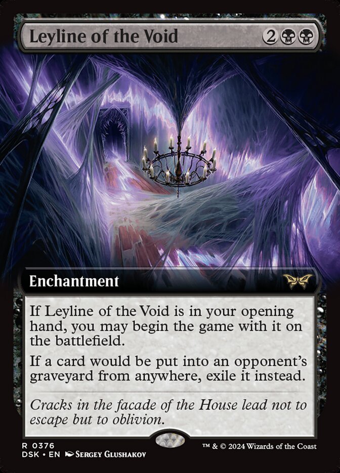 Leyline of the Void 376 (Duskmourn: House of Horror)  - Extended Art Foil | Good Games Morley