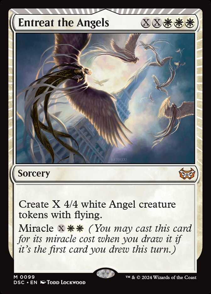 Entreat the Angels 99 (Commander: Duskmourn: House of Horror)  | Good Games Morley