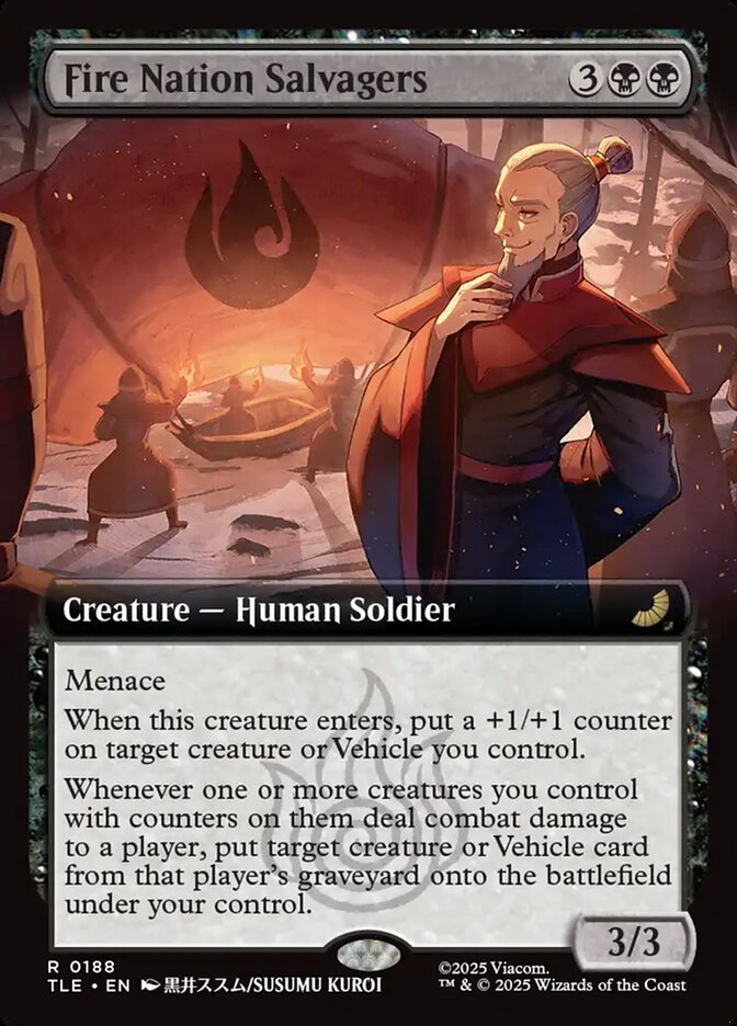 Fire Nation Salvagers 188/317 (Avatar: The Last Airbender: Eternal-Legal)  - Extended Art | Good Games Morley