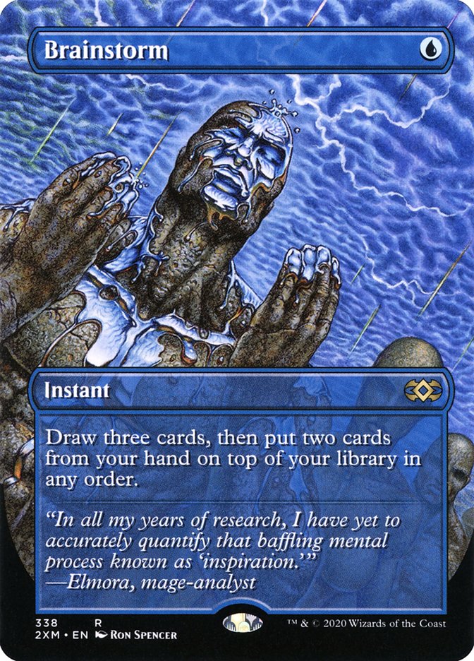 Brainstorm 338/332 (Double Masters)  - Borderless Foil | Good Games Morley