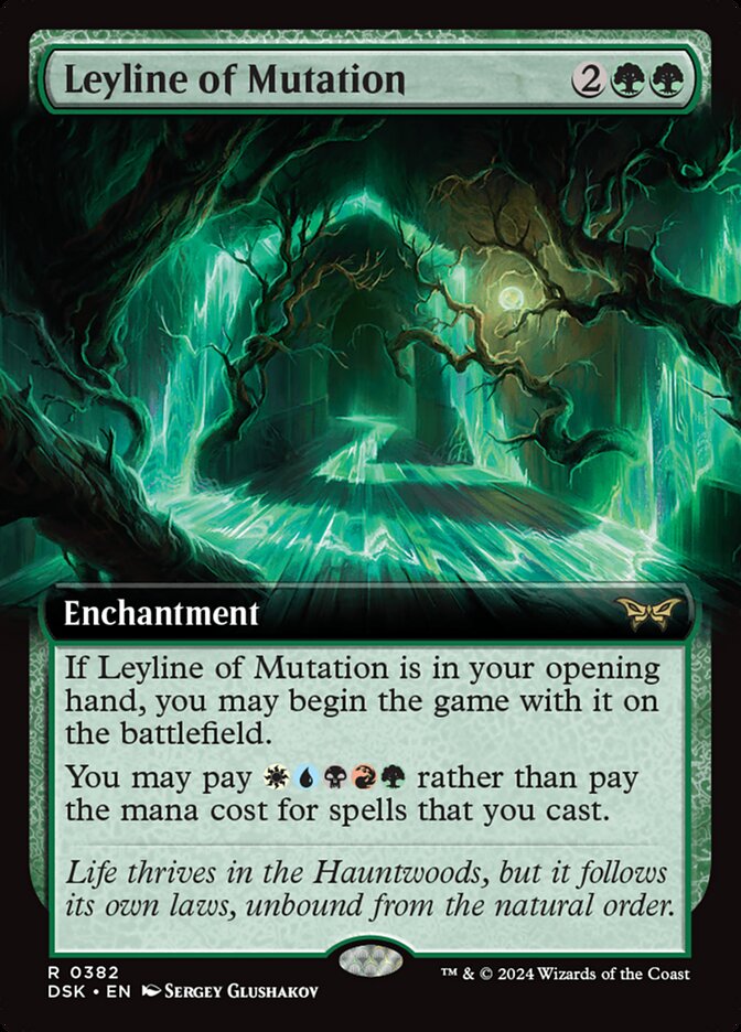 Leyline of Mutation 382/286 (Duskmourn: House of Horror)  - Extended Art Foil | Good Games Morley
