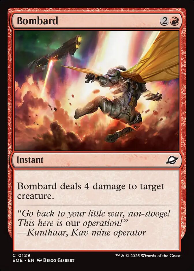 Bombard 129/276 (Edge of Eternities)  - Foil | Good Games Morley
