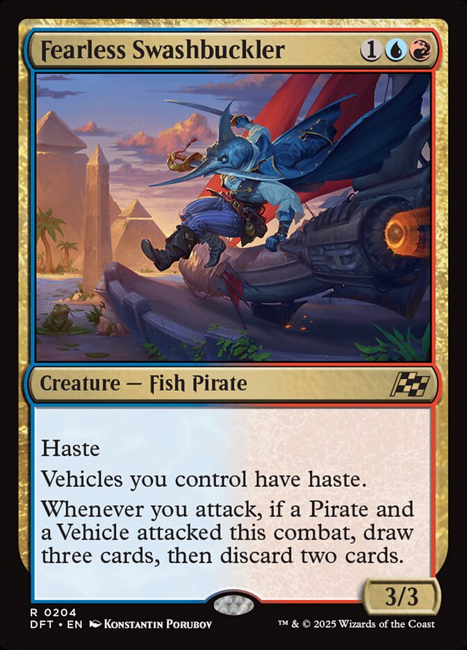 Fearless Swashbuckler 204 (Aetherdrift)  - Foil | Good Games Morley