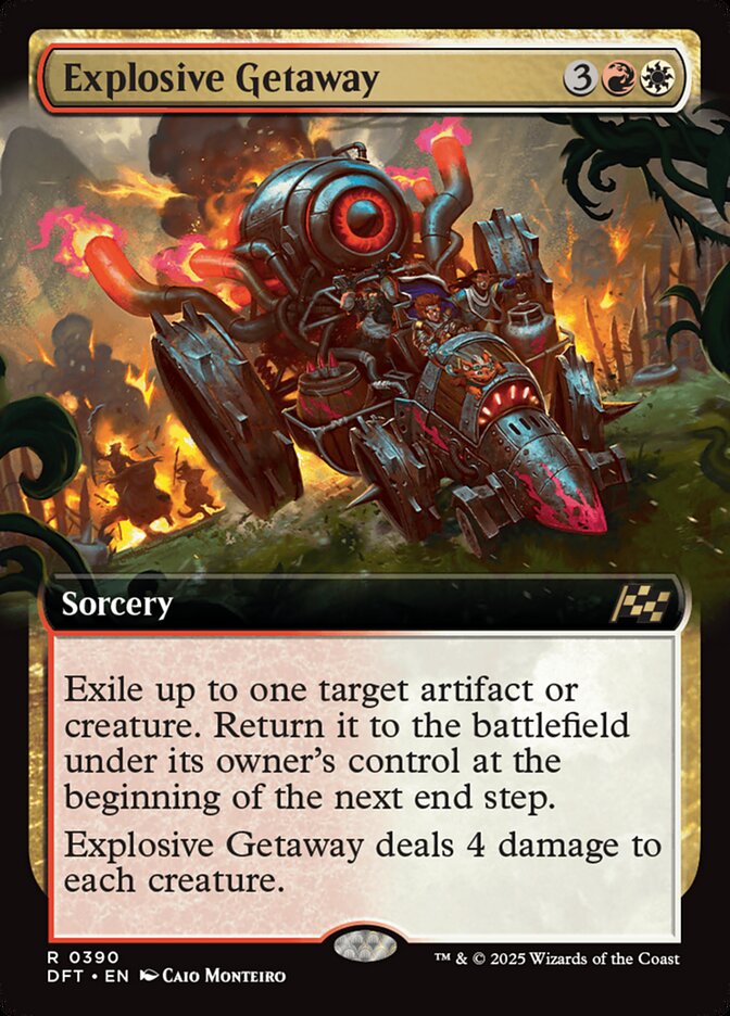 Explosive Getaway 390/291 (Aetherdrift)  - Extended Art | Good Games Morley