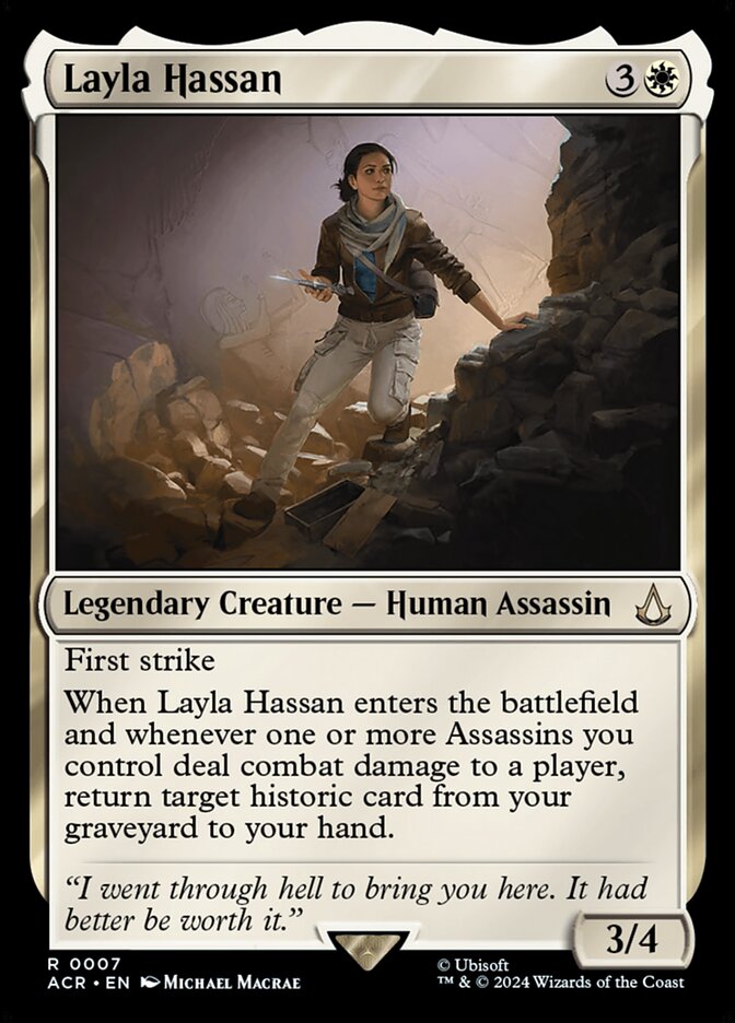 Layla Hassan 7/110 (Universes Beyond: Assassin's Creed)  - Foil | Good Games Morley