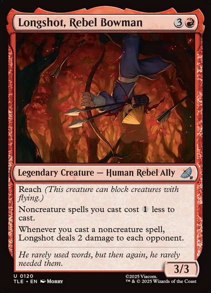 Longshot, Rebel Bowman 120 (Avatar: The Last Airbender: Eternal-Legal)  - Foil | Good Games Morley