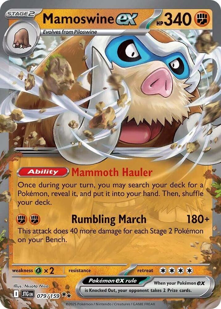 Mamoswine ex 079/159 (SV09: Journey Together)  - Holofoil | Good Games Morley