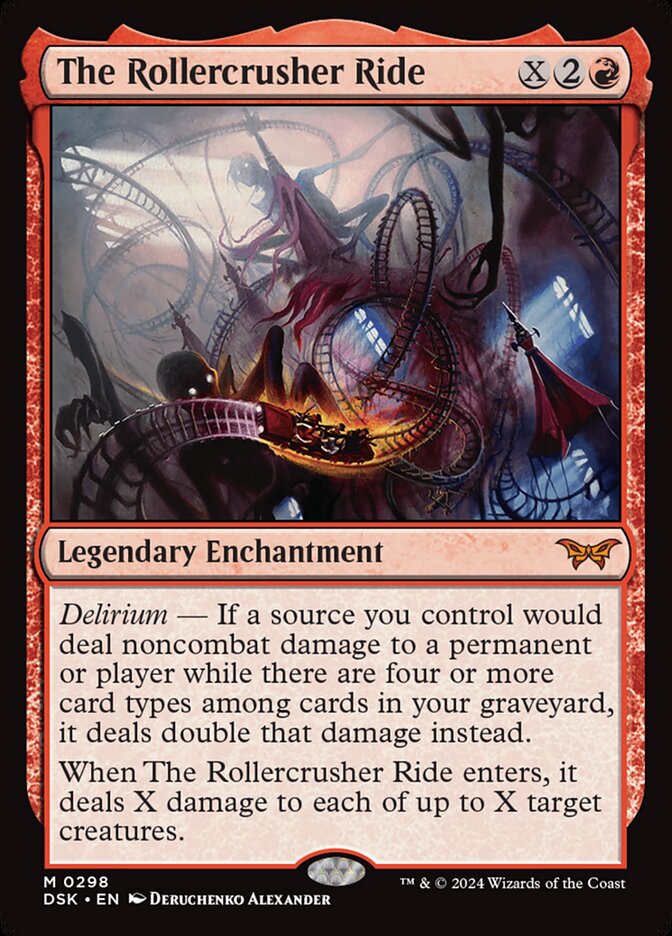 The Rollercrusher Ride (Lurking Evil) 298/286 (Duskmourn: House of Horror)  - Foil | Good Games Morley