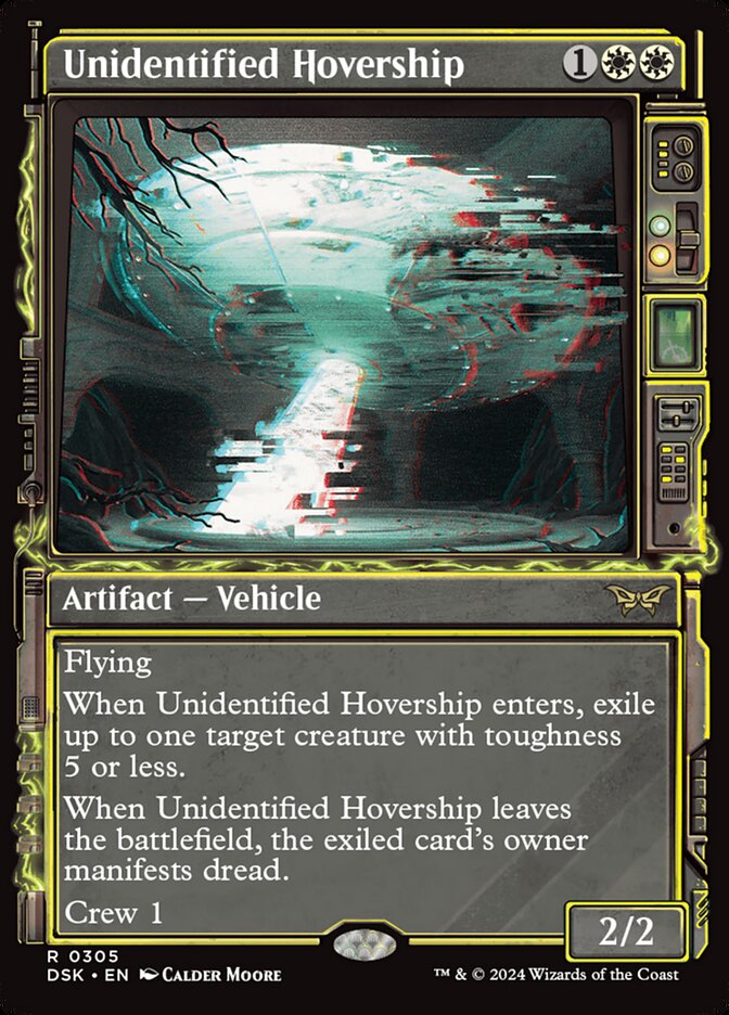 Unidentified Hovership 305/286 (Duskmourn: House of Horror)  - Showcase Foil | Good Games Morley