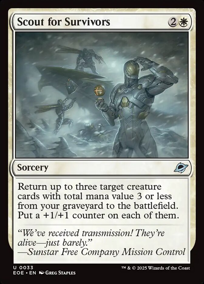 Scout for Survivors 33/276 (Edge of Eternities)  - Foil | Good Games Morley