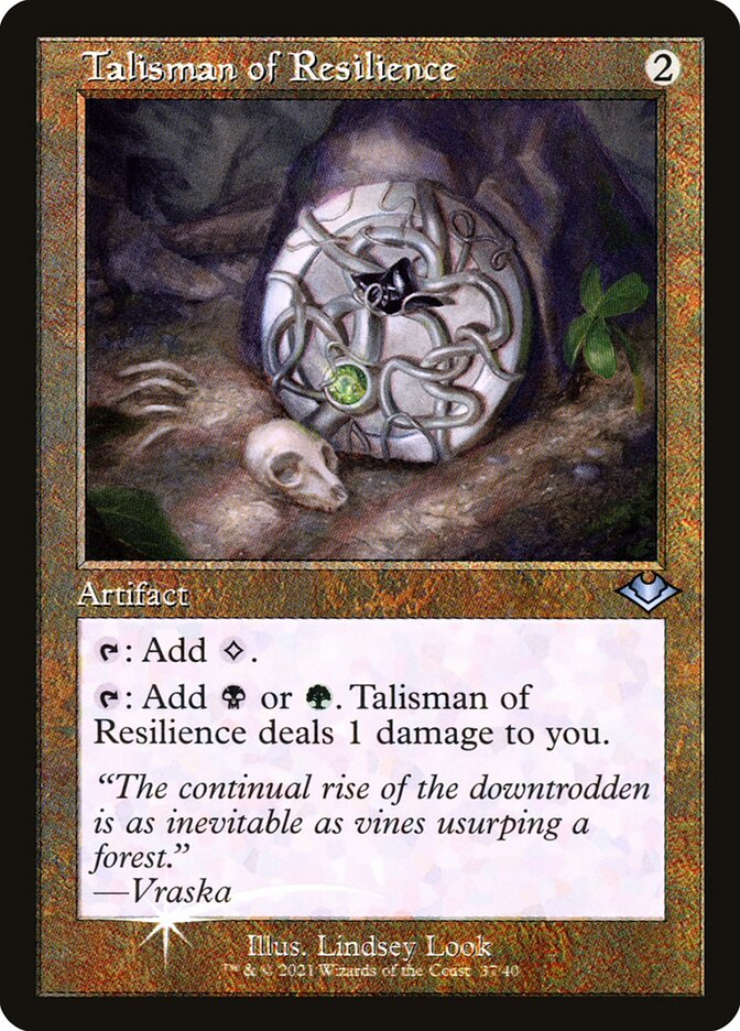 Talisman of Resilience 37/40 (Modern Horizons)  - Retro Foil | Good Games Morley