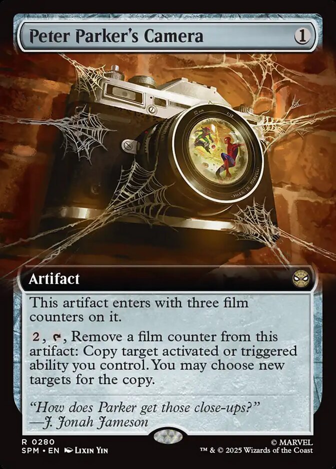 Peter Parker's Camera 280 (Marvel's Spider-Man)  - Extended Art Foil | Good Games Morley