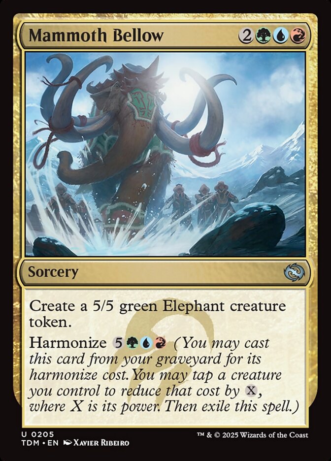 Mammoth Bellow 205/291 (Tarkir: Dragonstorm)  | Good Games Morley