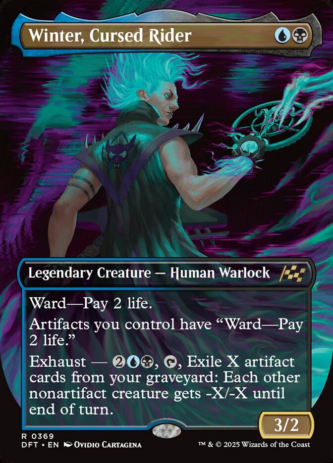Winter, Cursed Rider 369/291 (Aetherdrift)  - Borderless Foil | Good Games Morley