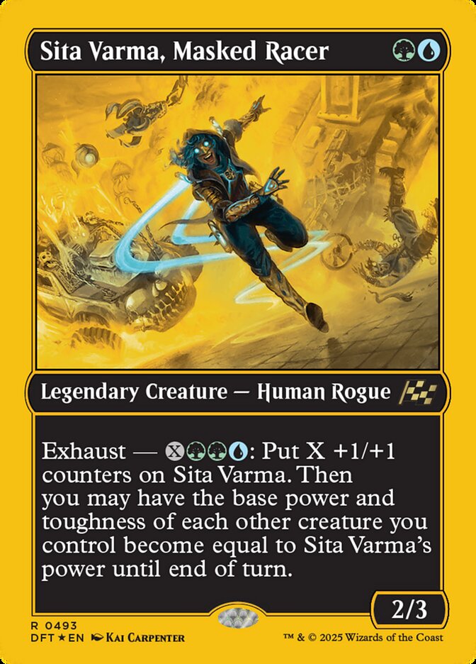 Sita Varma, Masked Racer 493/291 (Aetherdrift)  - First-Place Foil | Good Games Morley