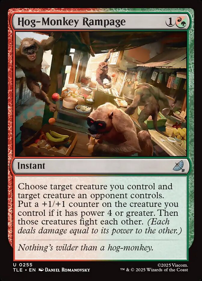 Hog-Monkey Rampage 255/317 (Avatar: The Last Airbender: Eternal-Legal)  - Foil | Good Games Morley