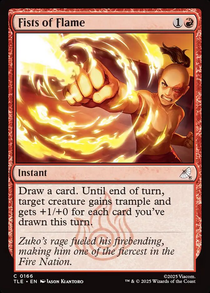 Fists of Flame 166/317 (Avatar: The Last Airbender: Eternal-Legal)  - Foil | Good Games Morley