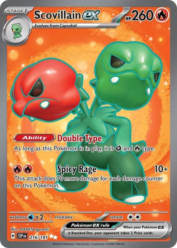 Scovillain ex 216/191 (SV08: Surging Sparks)  - Holofoil | Good Games Morley