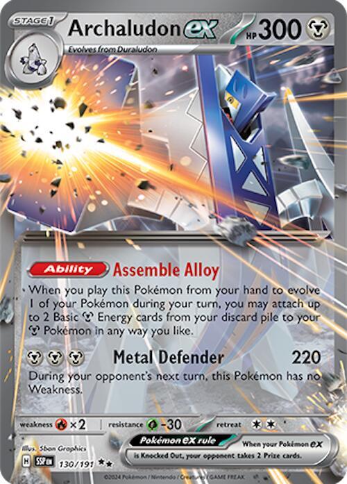 Archaludon ex 130/191 (SV08: Surging Sparks)  - Holofoil | Good Games Morley