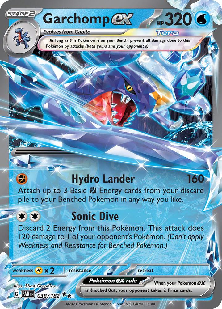 Garchomp ex 038/182 (SV04: Paradox Rift)  - Holofoil | Good Games Morley