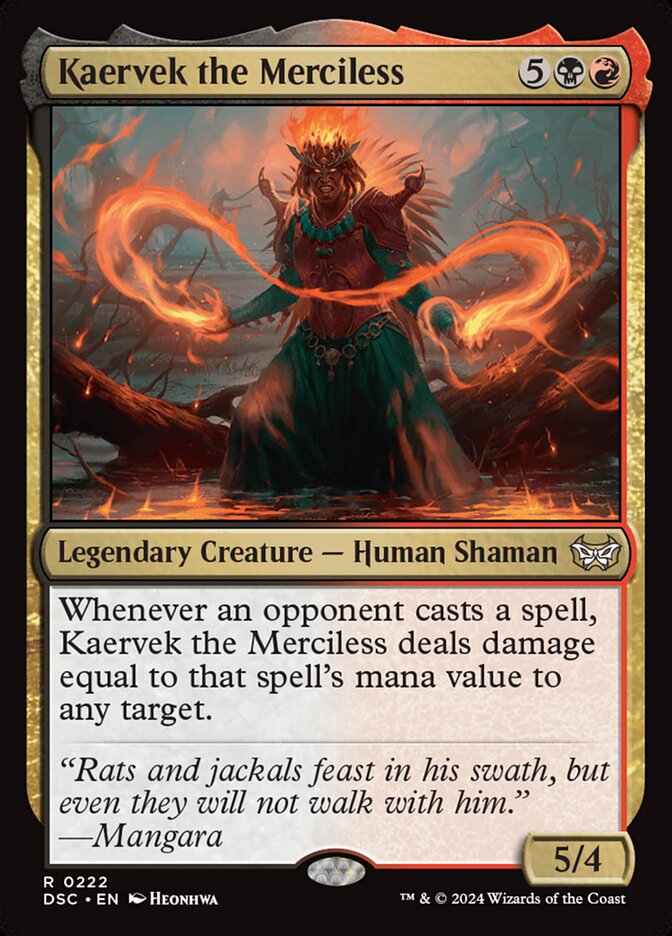 Kaervek the Merciless 222 (Commander: Duskmourn: House of Horror)  | Good Games Morley