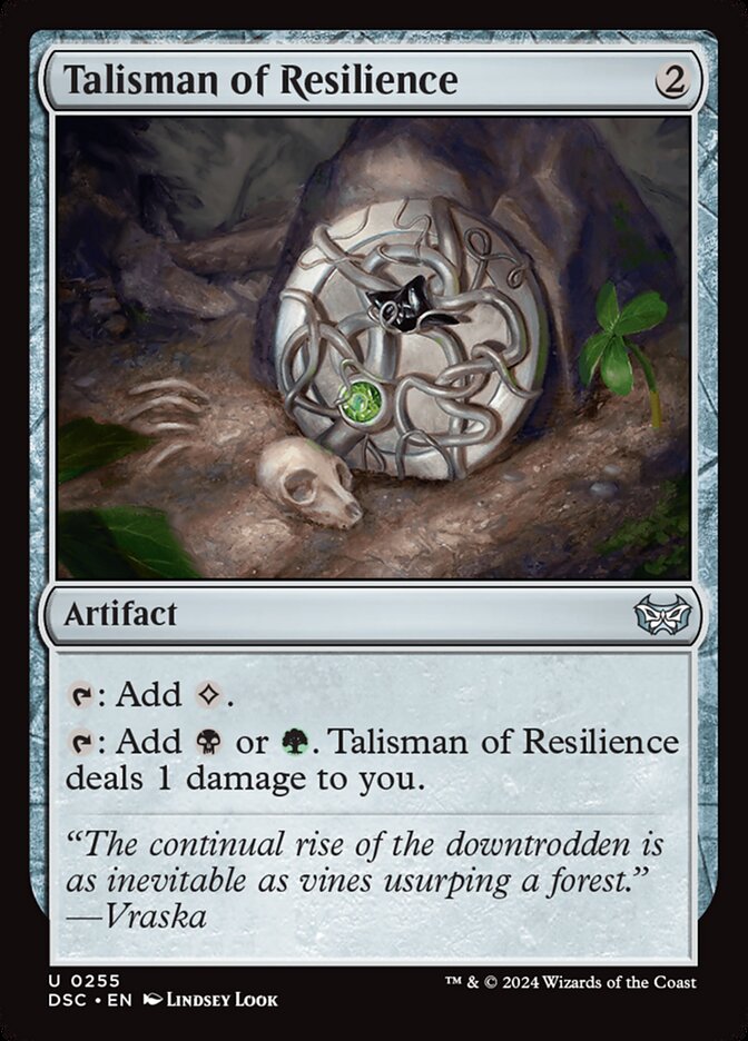 Talisman of Resilience 255 (Commander: Duskmourn: House of Horror)  | Good Games Morley