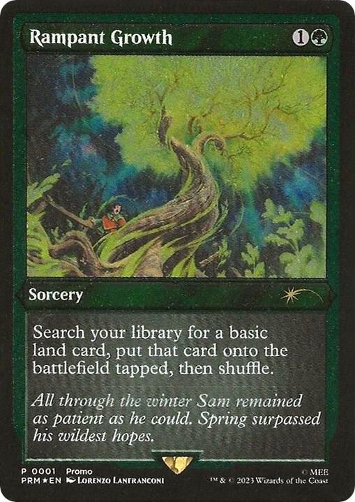 Rampant Growth Foil Etched 1 (WPN & Gateway Promos)  - Etched Foil | Good Games Morley