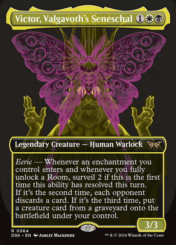 Victor, Valgavoth's Seneschal 364 (Duskmourn: House of Horror)  - Borderless | Good Games Morley