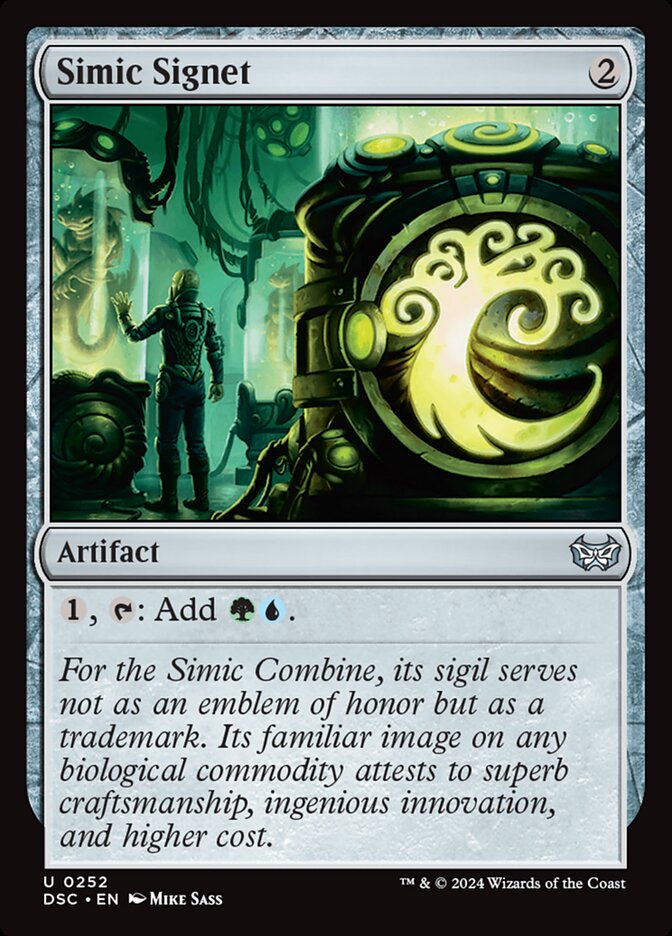 Simic Signet 252 (Commander: Duskmourn: House of Horror)  | Good Games Morley