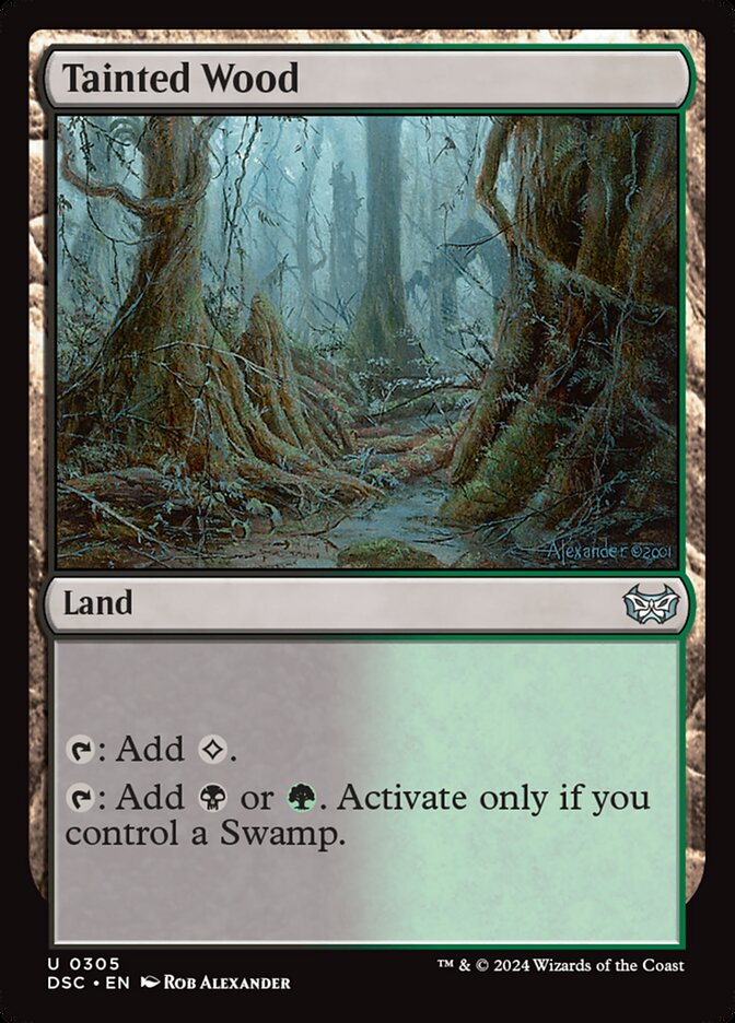 Tainted Wood 305/40 (Commander: Duskmourn: House of Horror)  | Good Games Morley