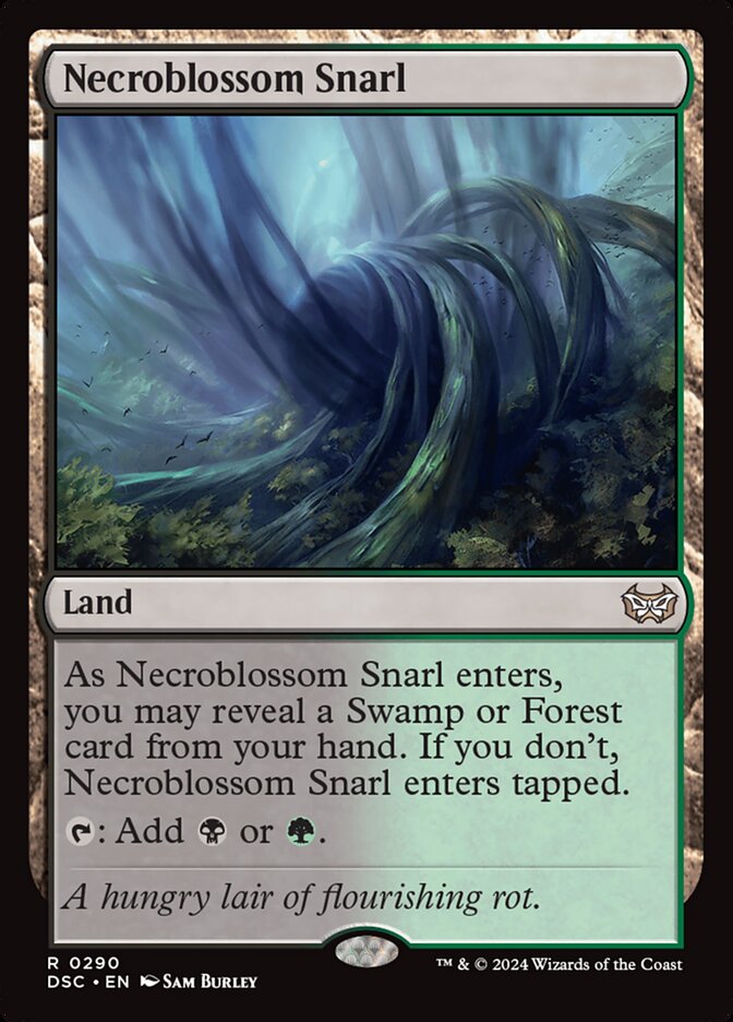 Necroblossom Snarl 290/40 (Commander: Duskmourn: House of Horror)  | Good Games Morley