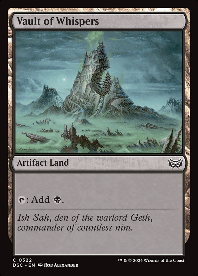 Vault of Whispers 322/40 (Commander: Duskmourn: House of Horror)  | Good Games Morley