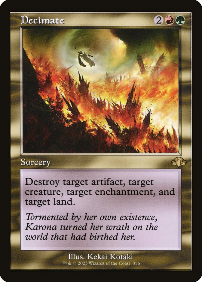 Decimate 356/261 (Dominaria Remastered)  - Retro | Good Games Morley